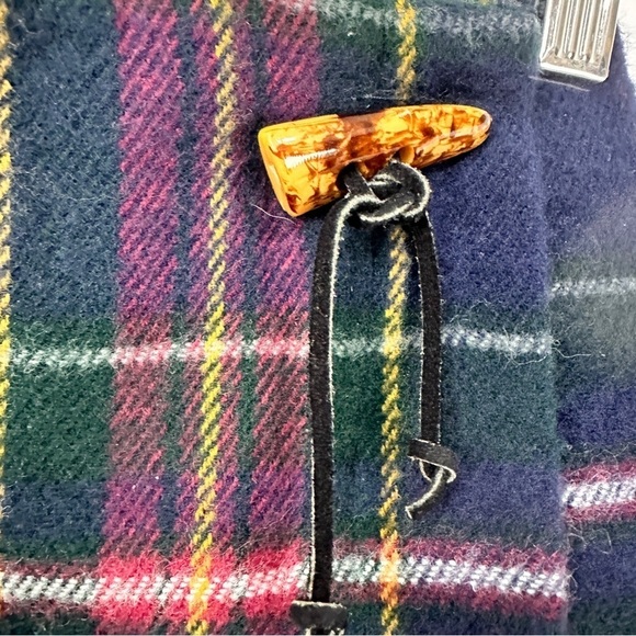 Vintage Y2K 90’s Womens plaid Skirt size Small Blue wool Tartan Pleated Wrap - Picture 5 of 9